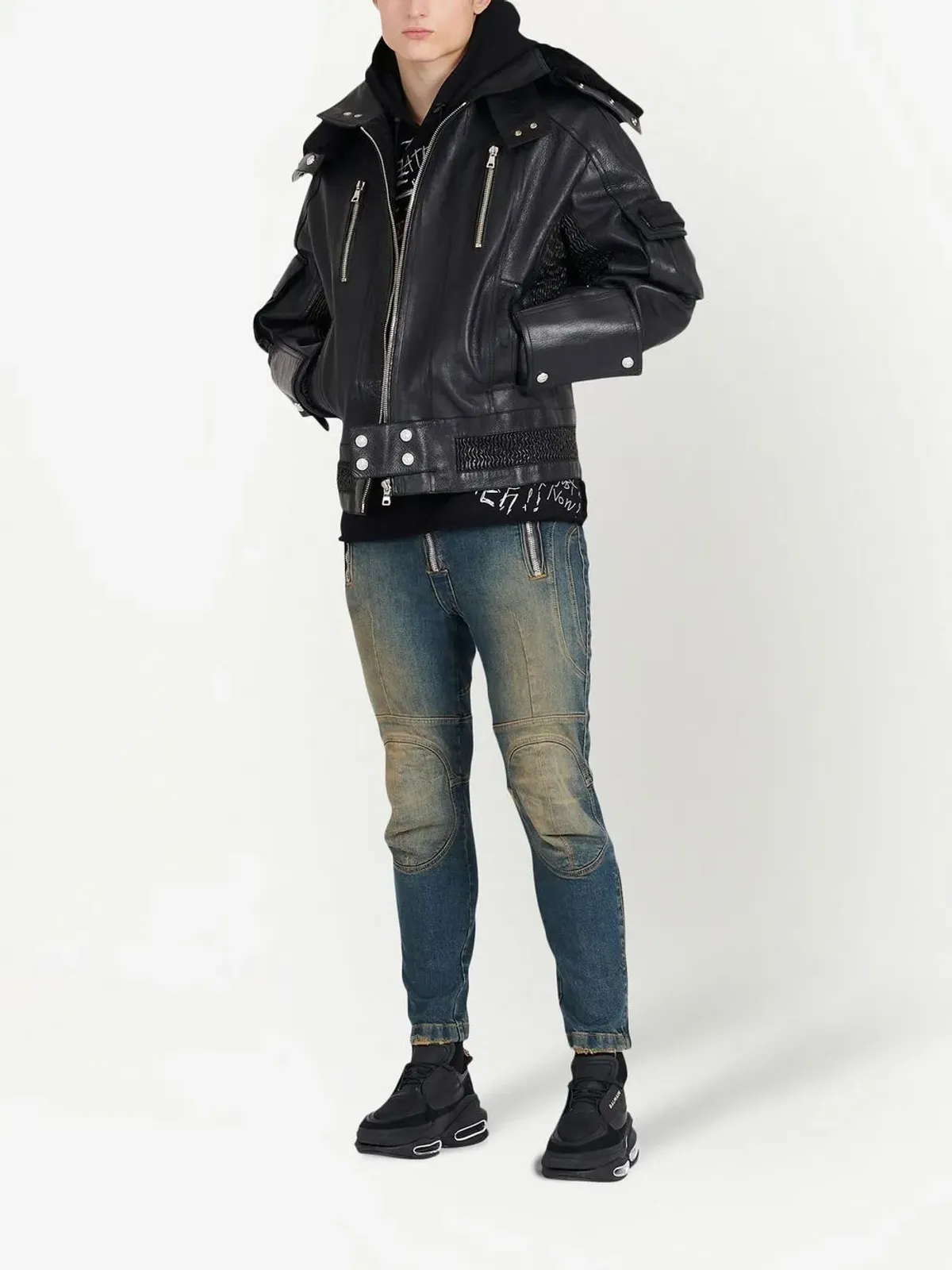 Balmain ツートーン・スキニー・ジーンズ - 画像2