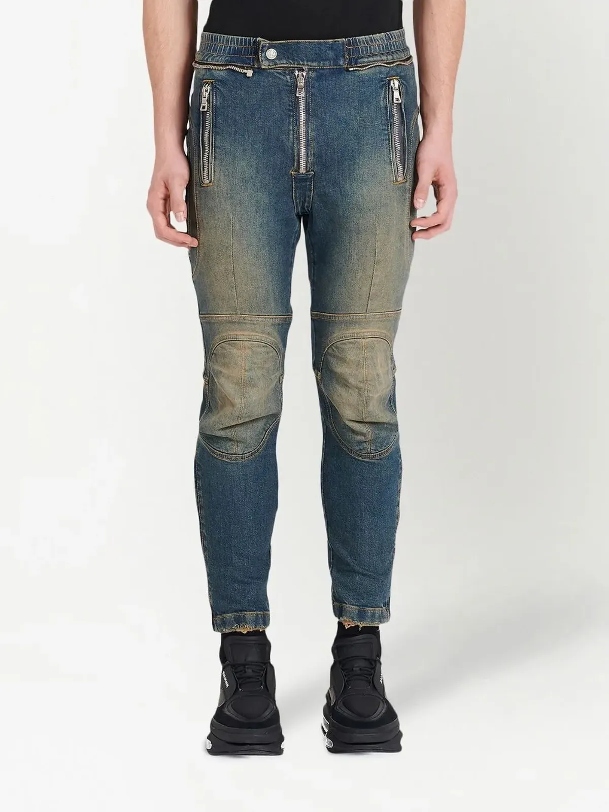 Balmain ツートーン・スキニー・ジーンズ - 画像3