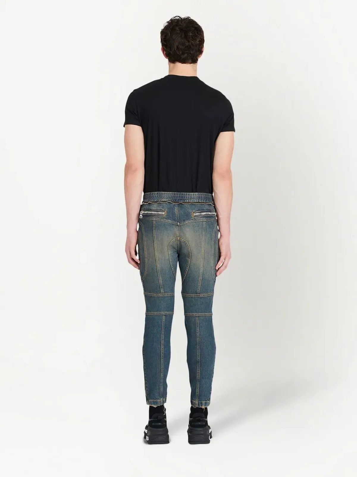 Balmain ツートーン・スキニー・ジーンズ - 画像4