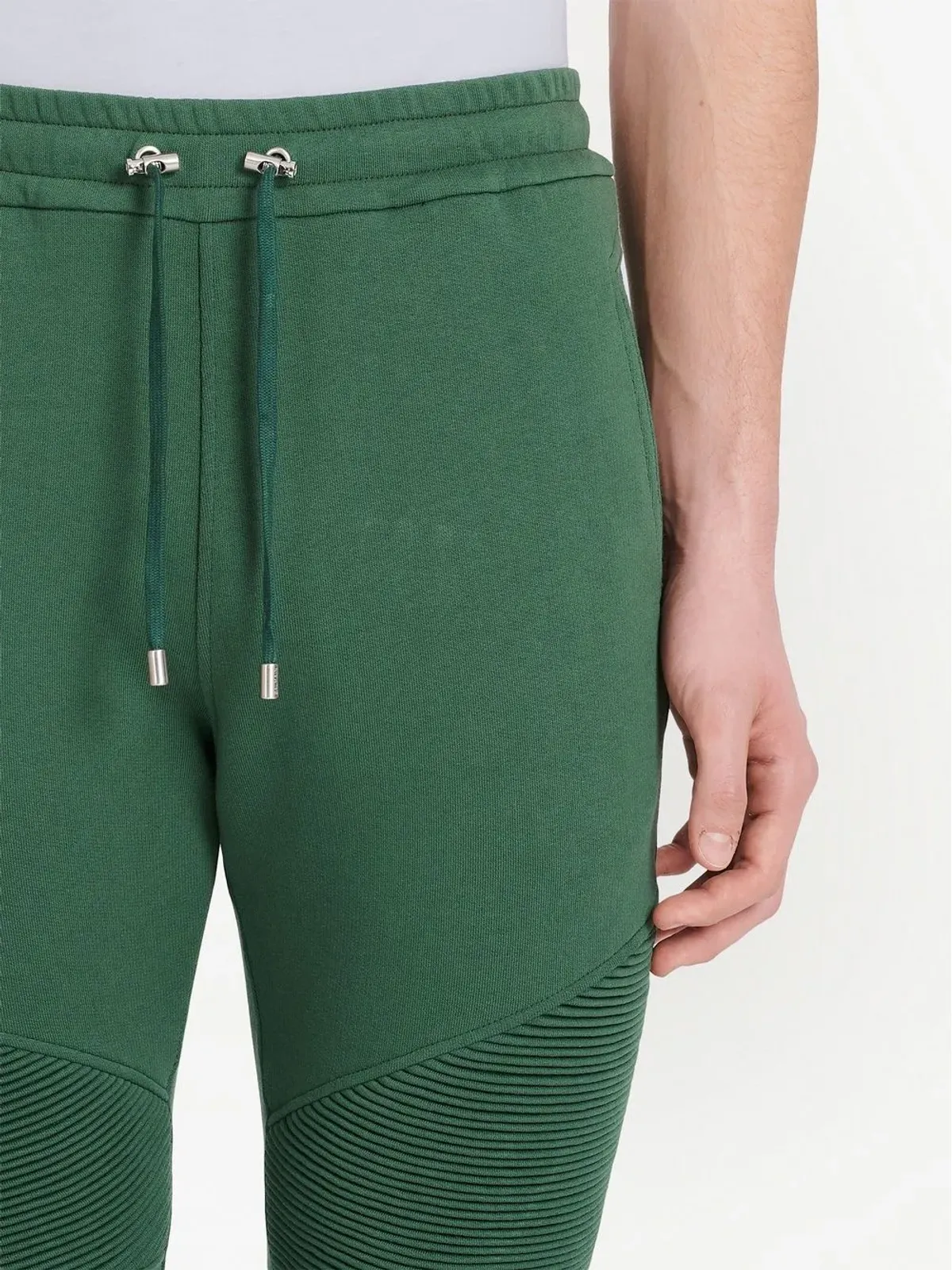 Balmain ドローストリング コットン トラックパンツ - 画像5
