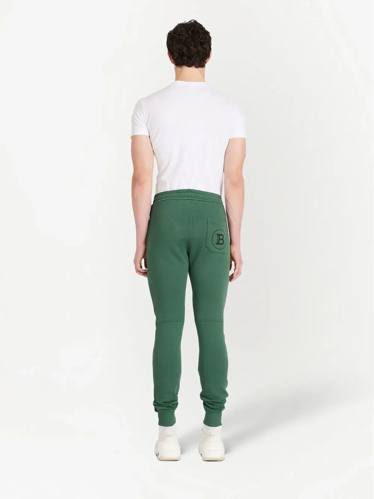 Balmain ドローストリング コットン トラックパンツ - 画像4
