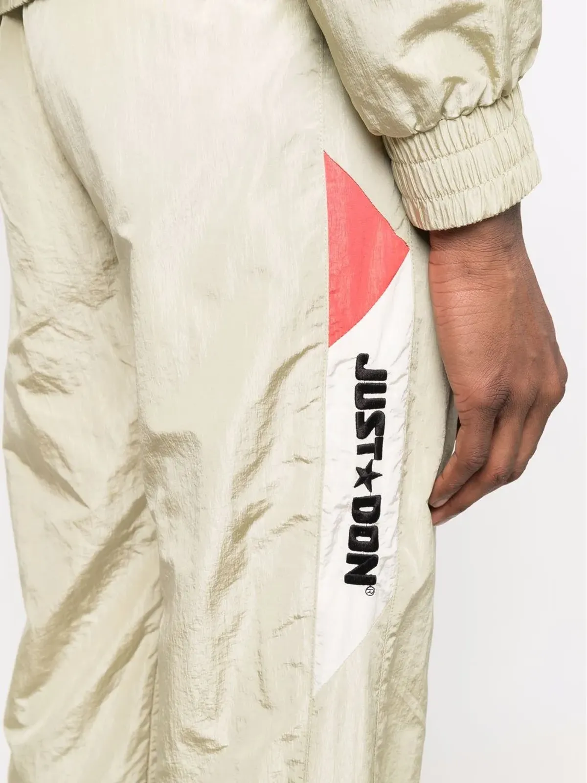 Just Don ストライプサイド テック トラックパンツ - Neutrals - 画像5