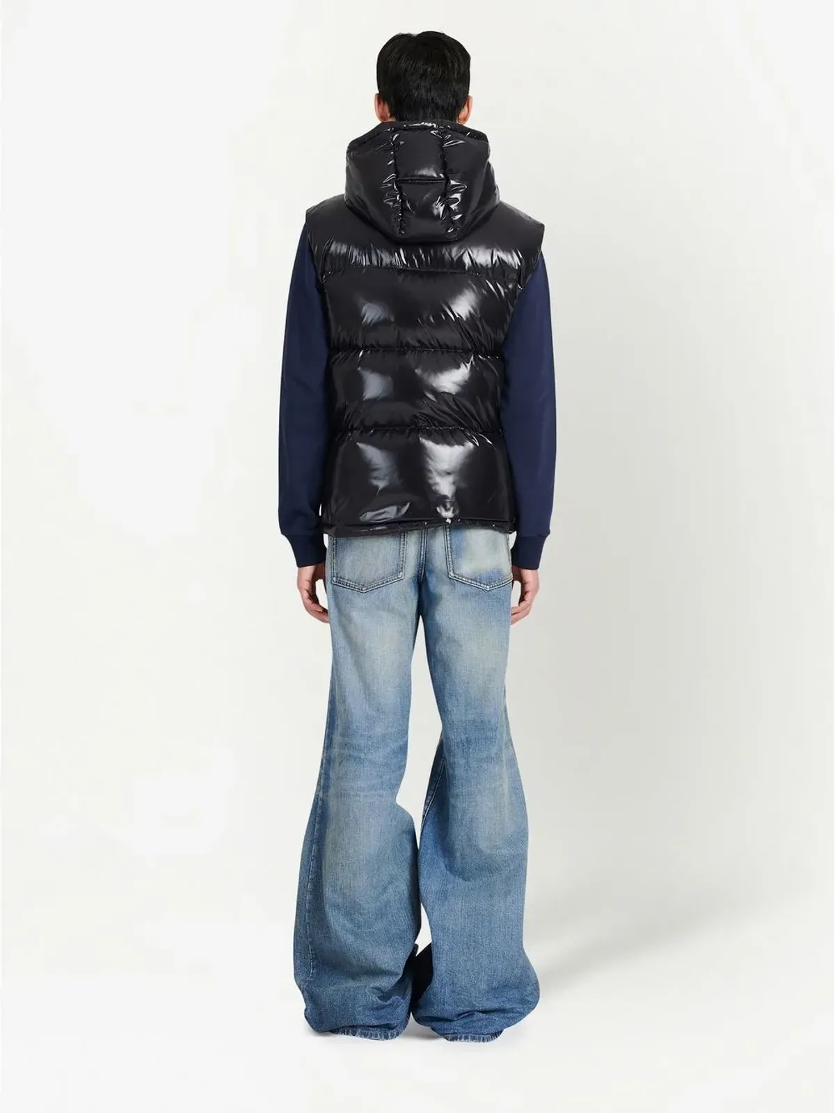 Balmain ダウンフード付きノースリーブジャケット - 画像4