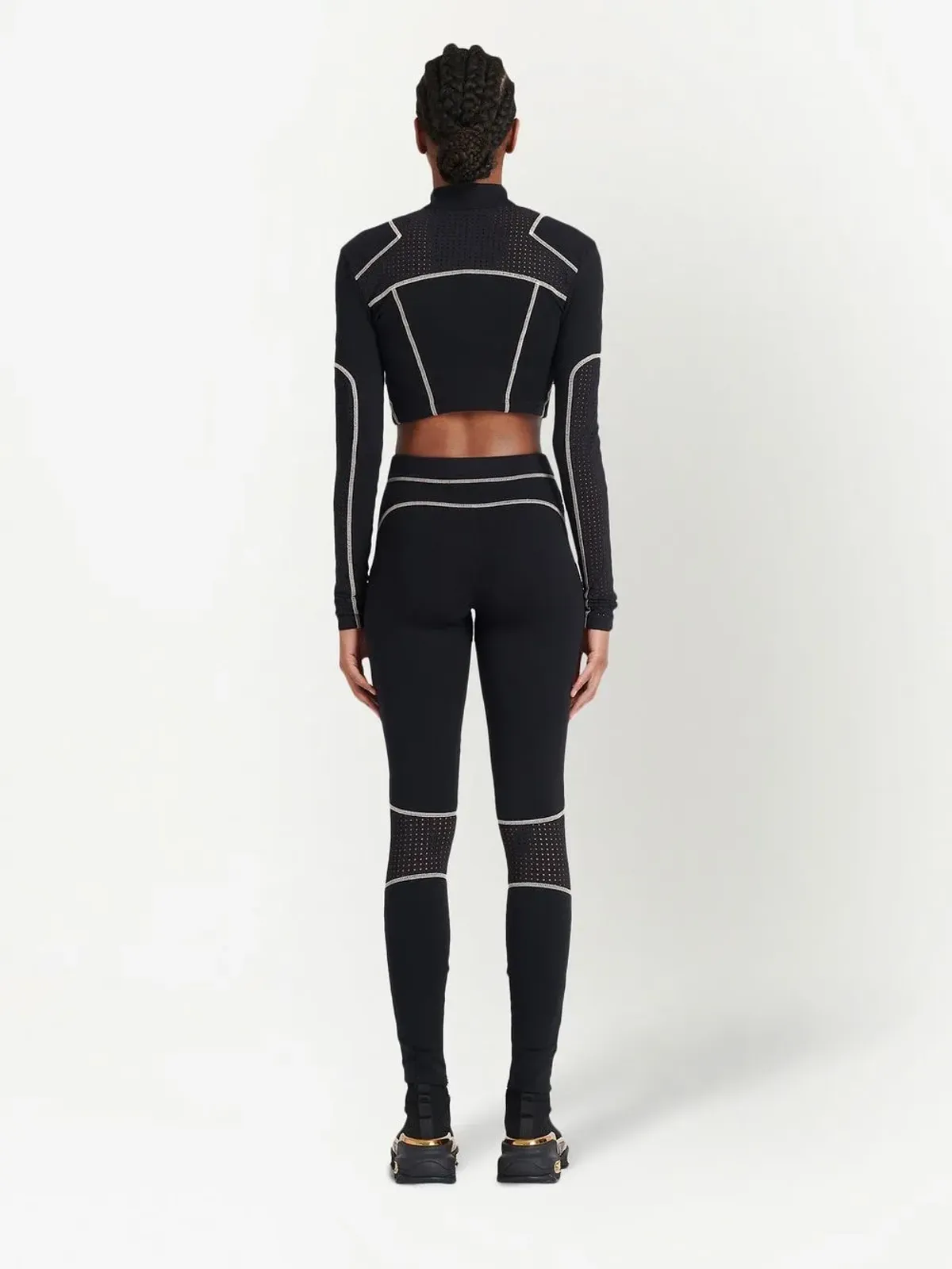 Balmain コントラストステッチ レギンス - 画像4