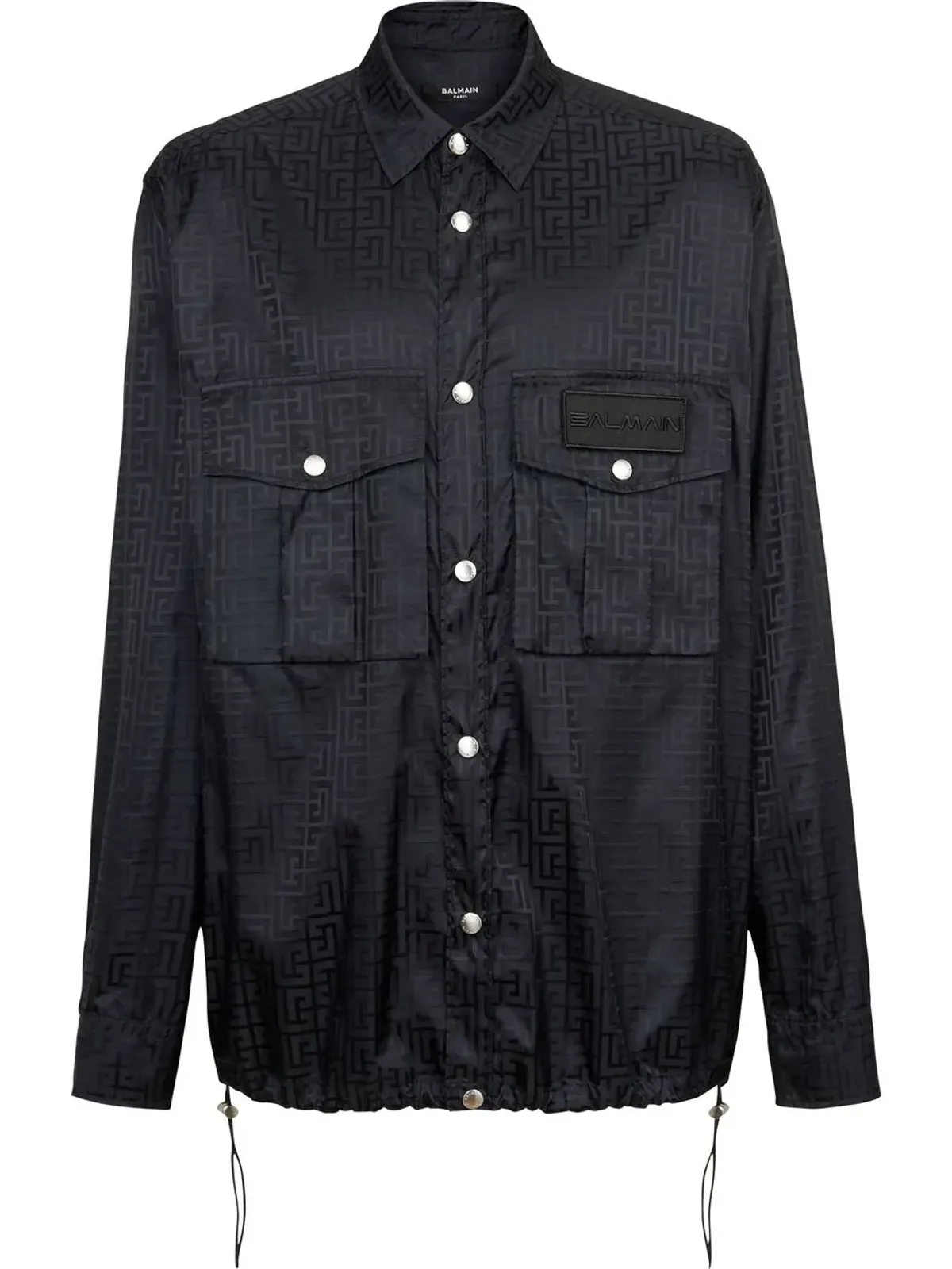 Balmain モノグラムボタンアップオーバーシャツ - 画像1