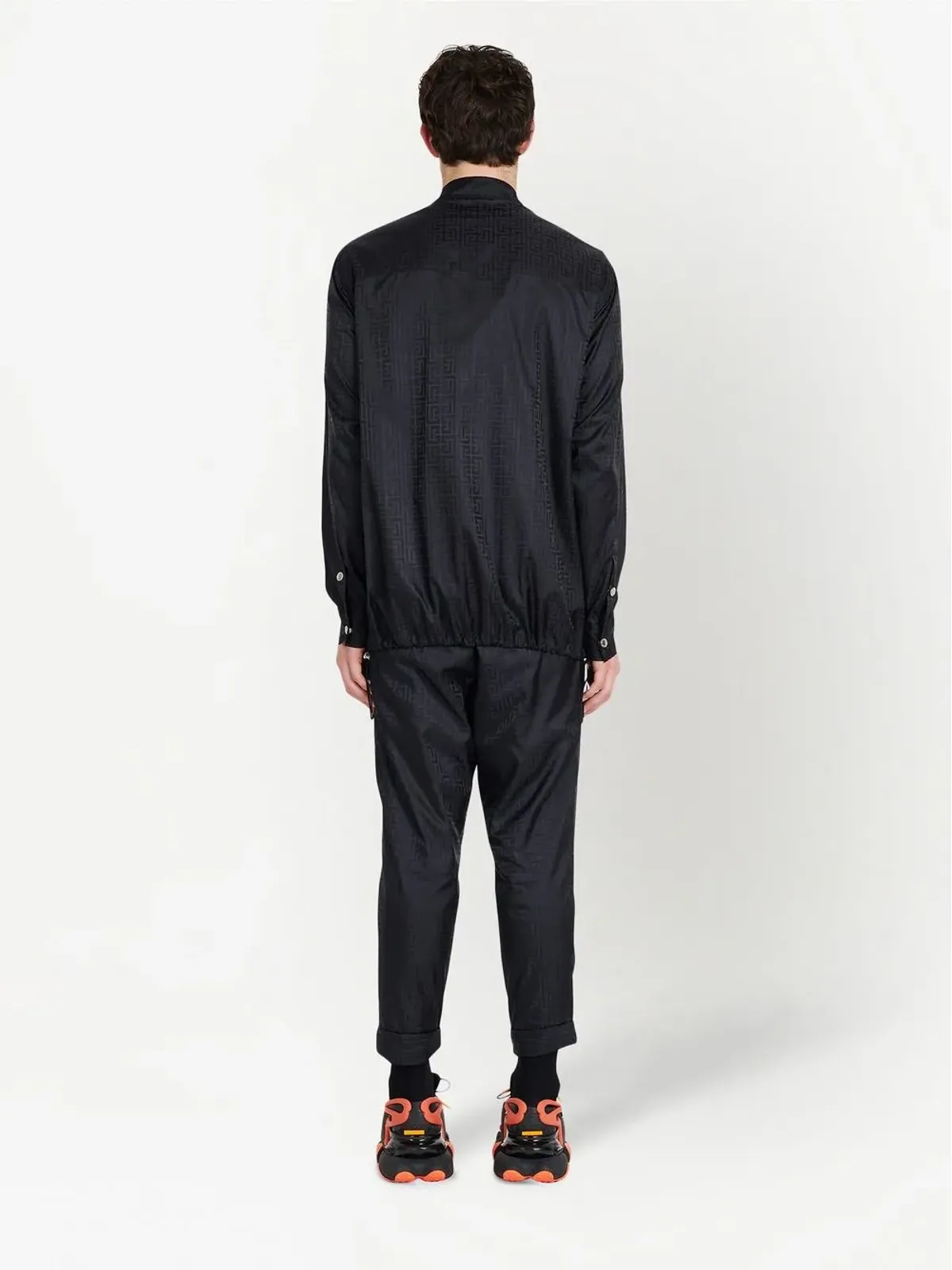 Balmain モノグラムボタンアップオーバーシャツ - 画像4