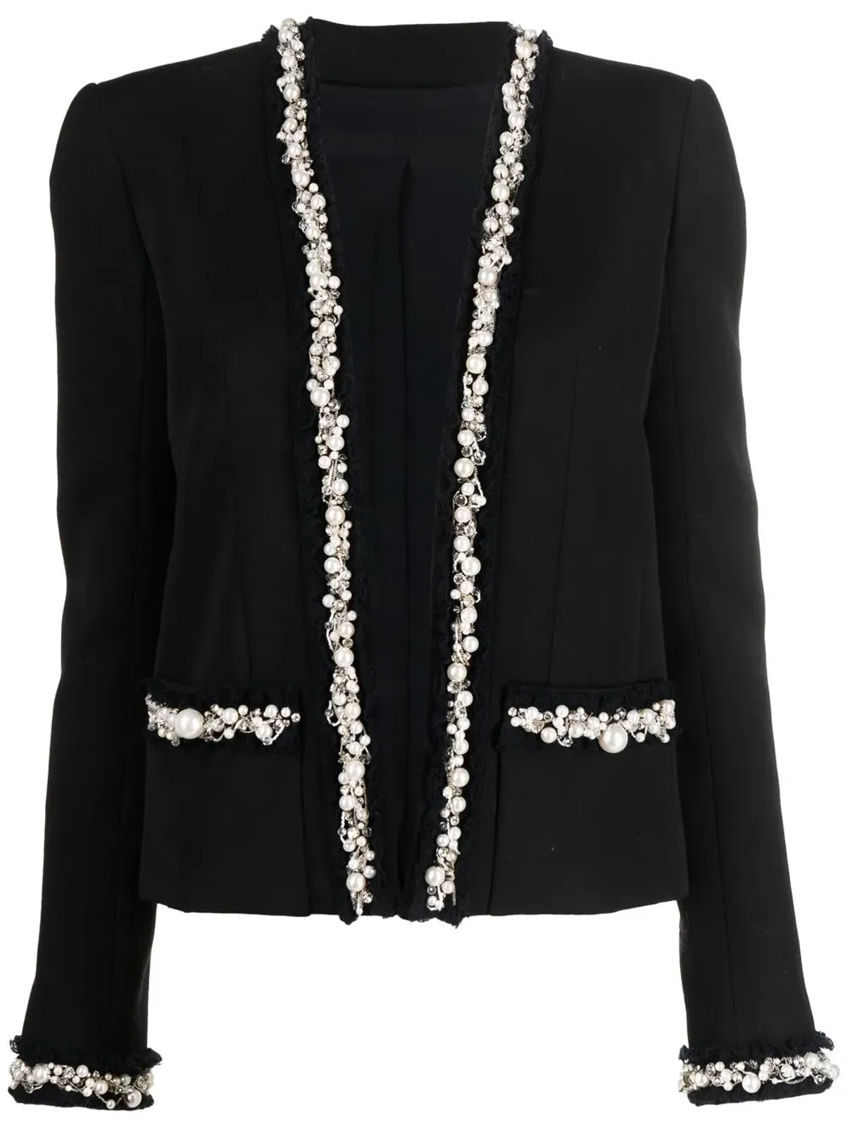Balmain パールトリム オーバーサイズジャケット - 画像1