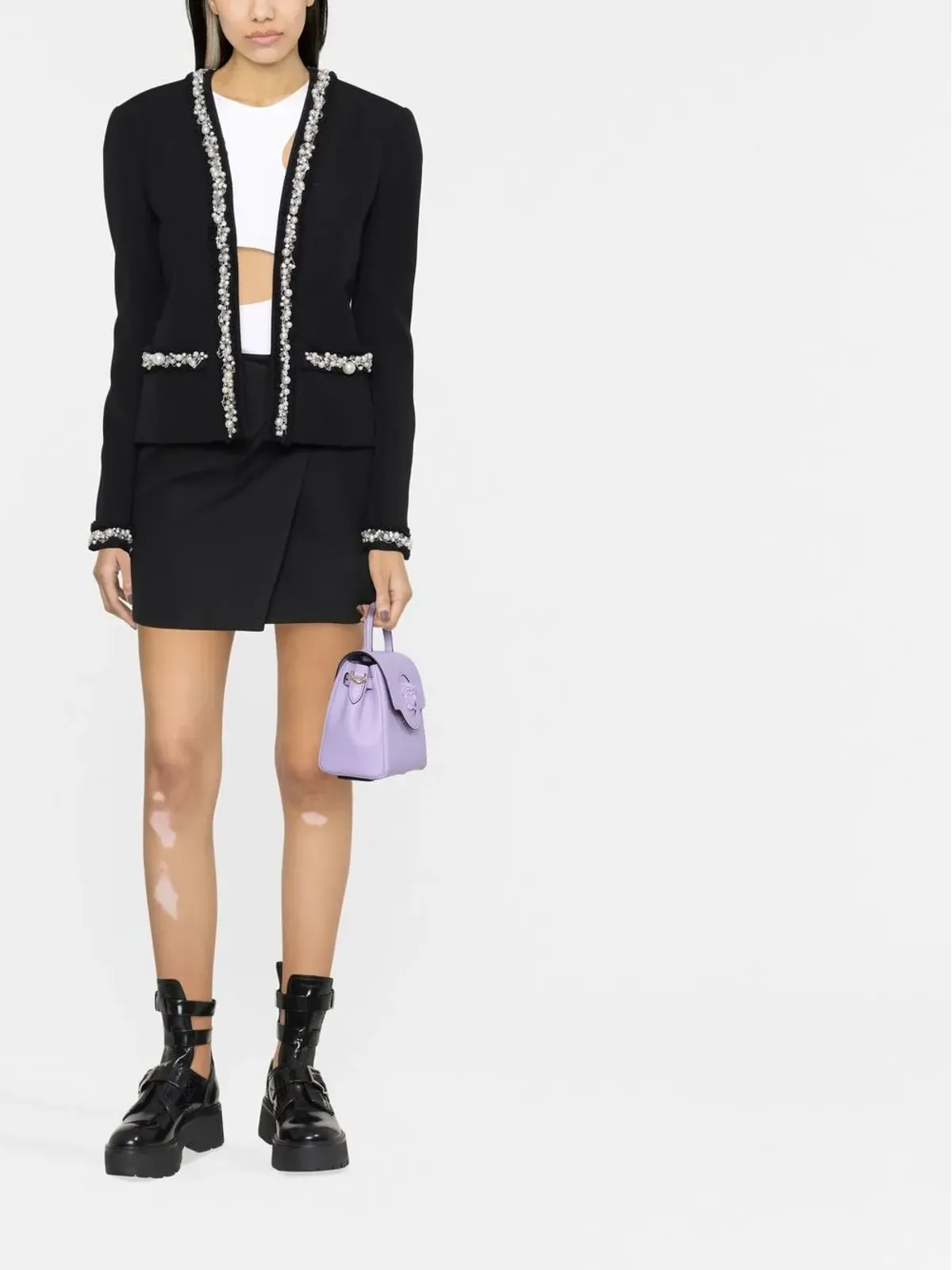 Balmain パールトリム オーバーサイズジャケット - 画像2