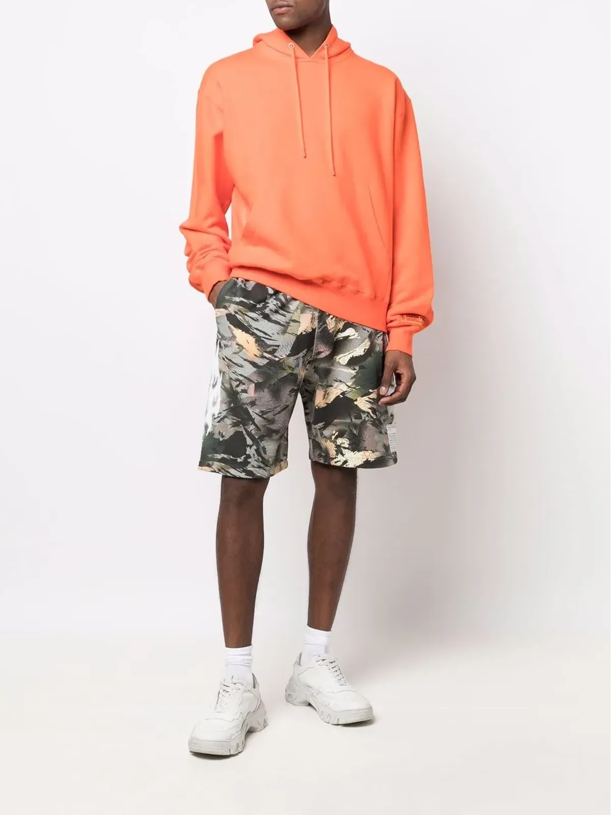 Heron Preston カモフラージュ柄トラックショーツ - Green - 画像2