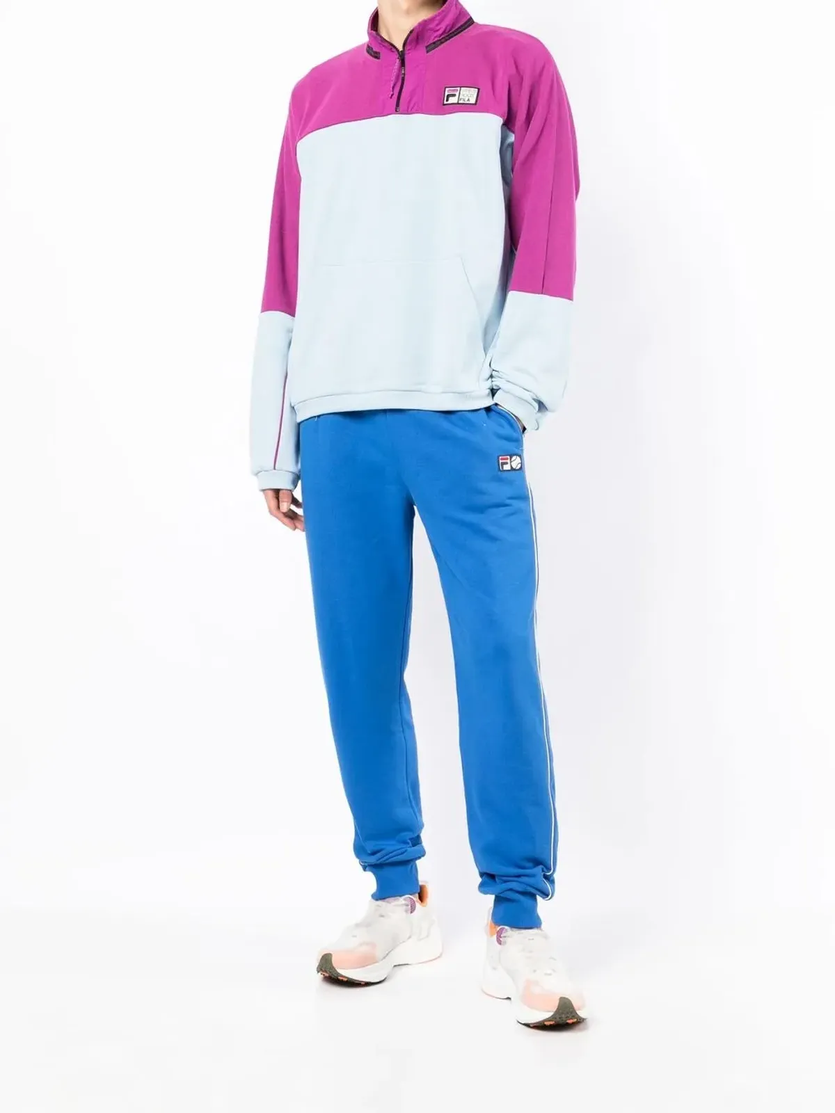 Fila ロゴパッチ半ジップセーター - 画像2