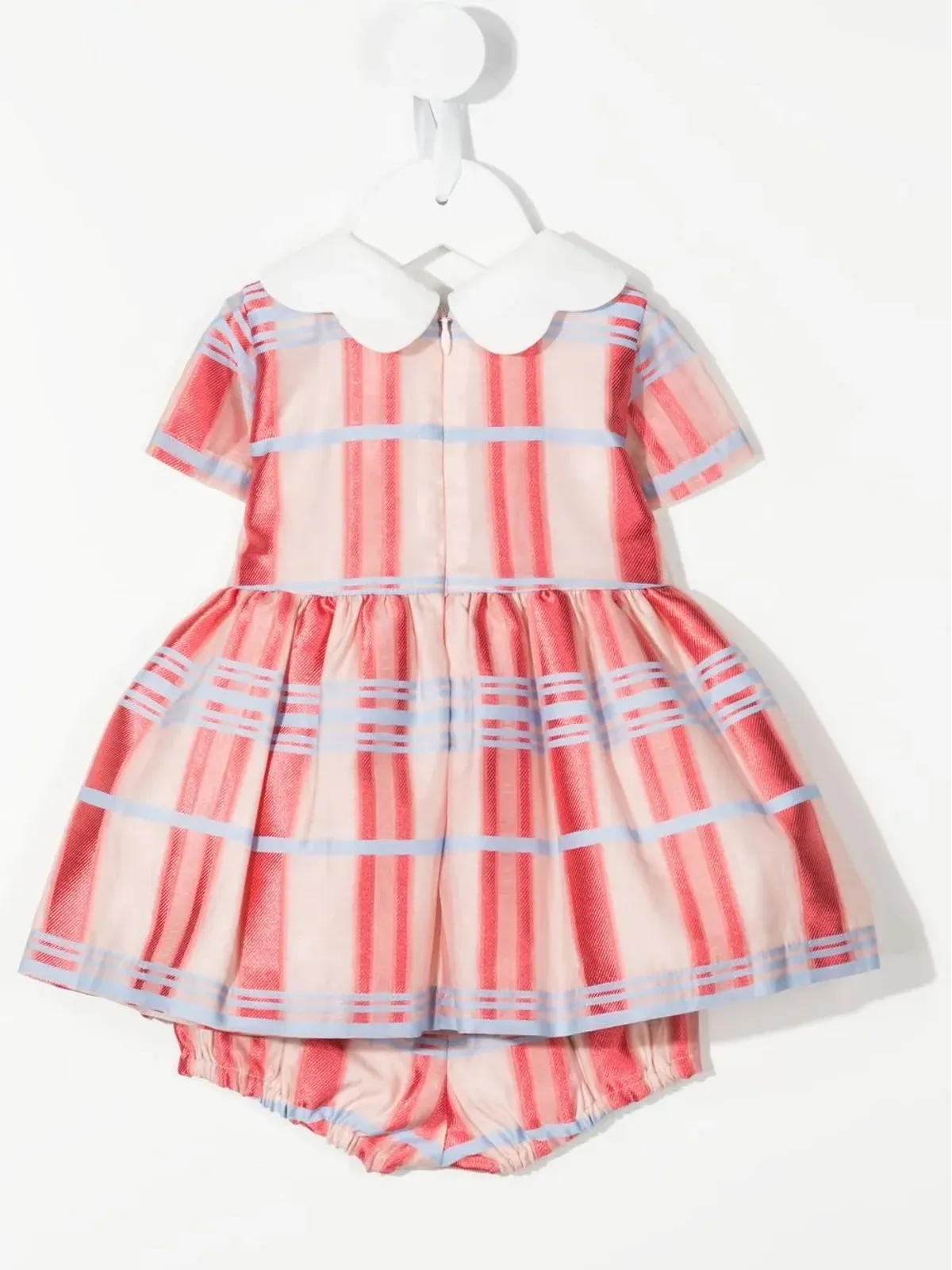 Hucklebones London ストライプ柄フレア半袖ワンピース - 画像2