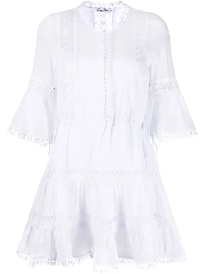 Charo Ruiz Ibiza Charo Ruiz Ibiza レースディテール コットンシャツドレスの商品画像