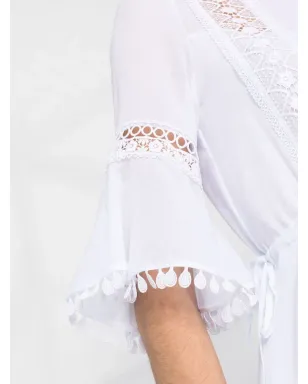 Charo Ruiz Ibiza レースディテール コットンシャツドレス - サムネイル5