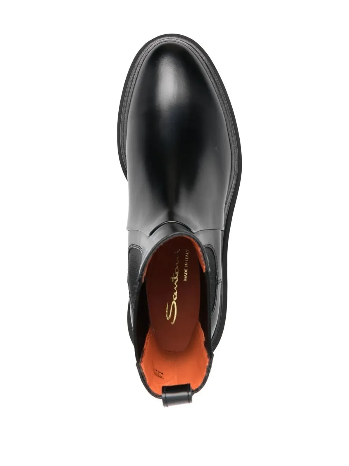 Santoni エラスティケイテッド・サイドパネル・チェルシーブーツ - ブラック - 画像4