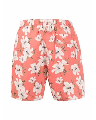 Altea 花柄プリントのスイムショーツ - オレンジ - サムネイル2