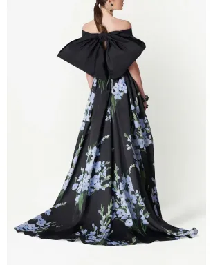 Carolina Herrera オフショルダー シルク クロップドトップ - サムネイル3