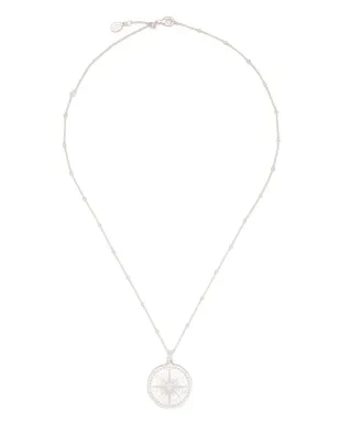 DOWER AND HALL 刻印入りコンパスネックレス - シルバー - サムネイル3