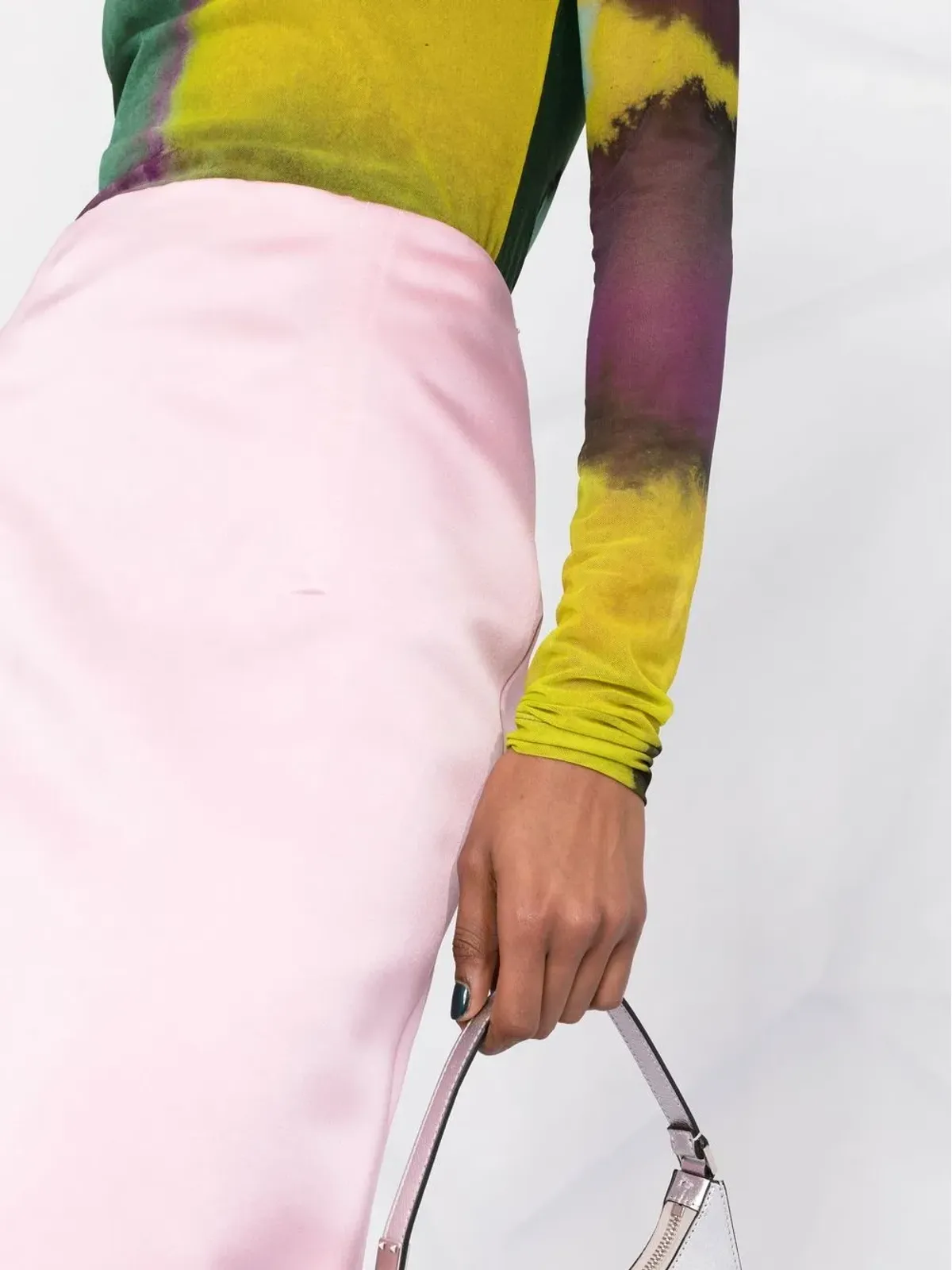 Prada 後ろスリット入りハイウエストスカート - 画像3