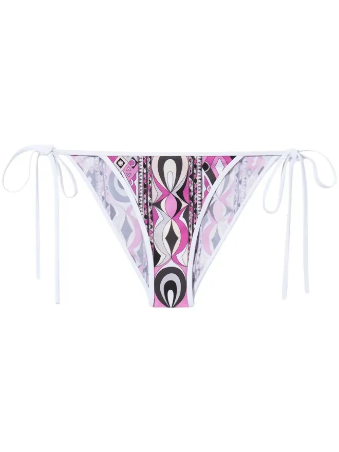 Pucci PUCCI graphic-print bikini bottoms - Whiteの商品画像