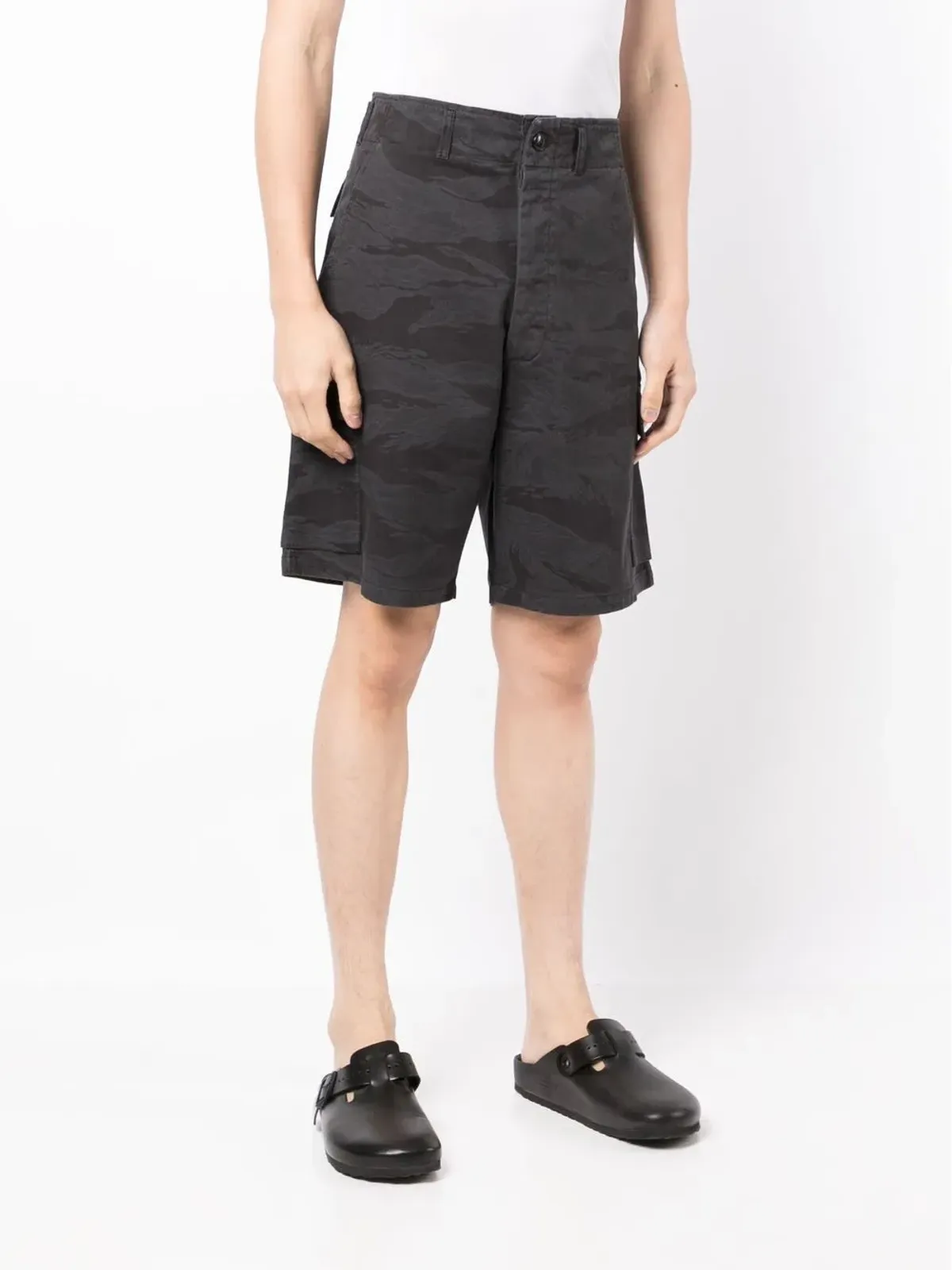 Maharishi カモフラージュプリントカーゴショーツ - ブラック - 画像3