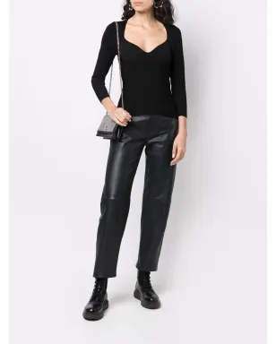 Alexander McQueen インサート・ブラ・ディテール・トップ - Black - サムネイル2