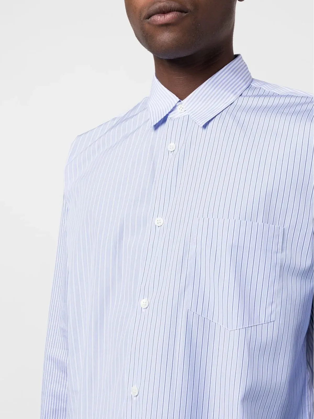 Comme Des Garçons Shirt ストライプ柄の長袖シャツ - 画像5