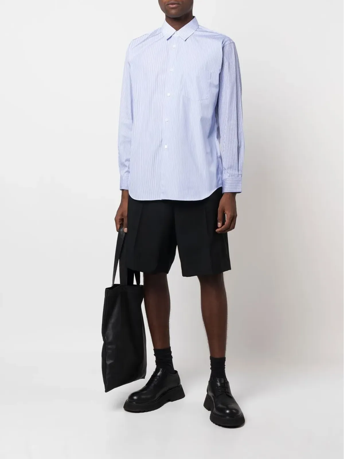 Comme Des Garçons Shirt ストライプ柄の長袖シャツ - 画像2