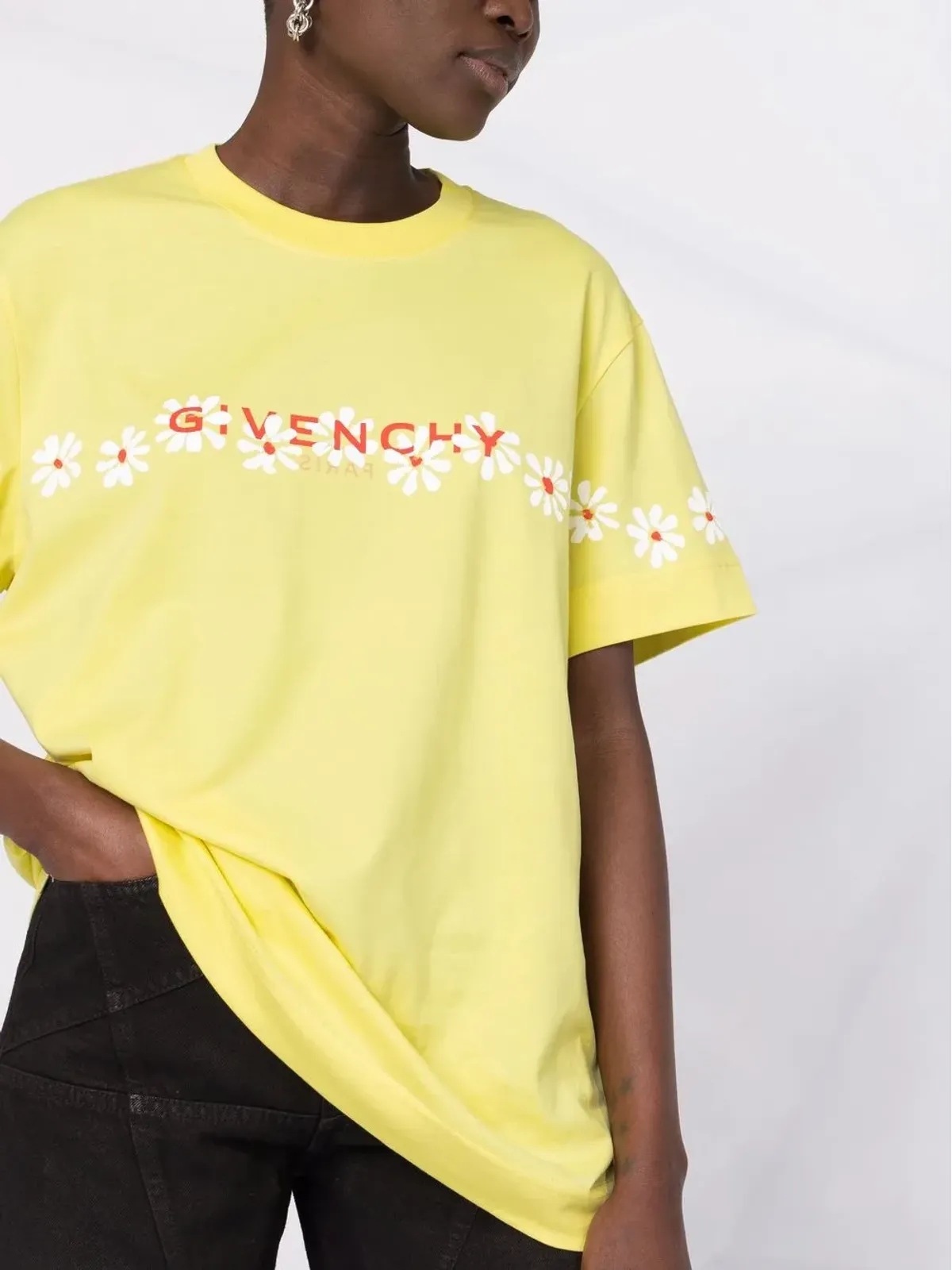 Givenchy フローラルロゴTシャツ - 画像5
