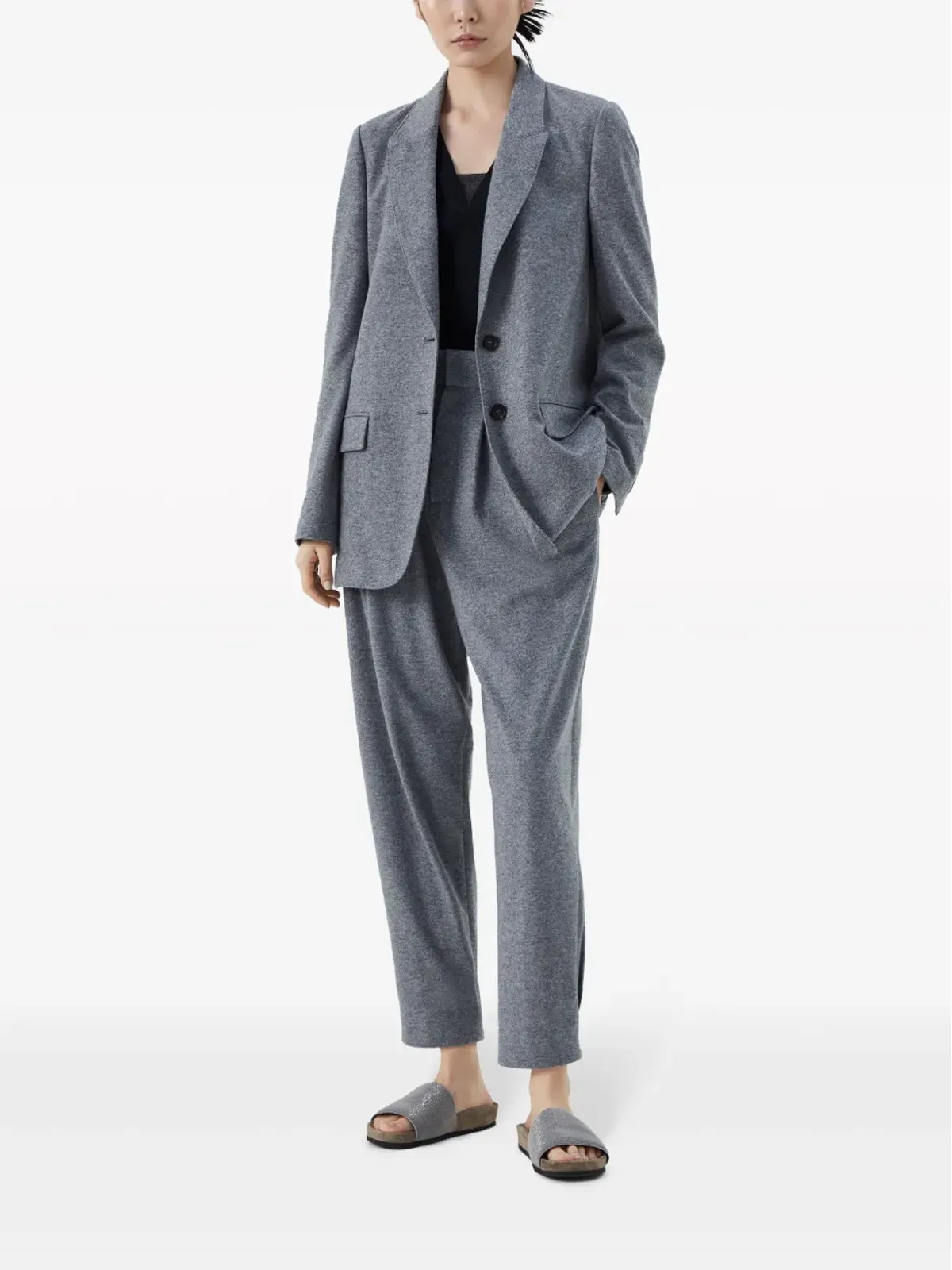 Brunello Cucinelli VネックTシャツ - 画像2