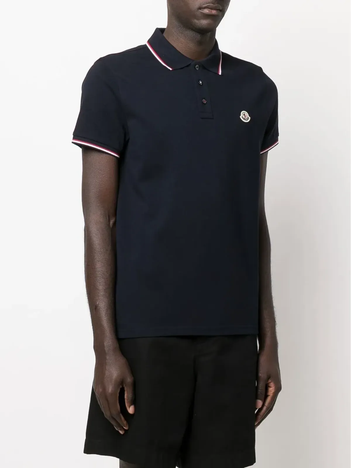Moncler ストライプリム ポロシャツ - 画像3