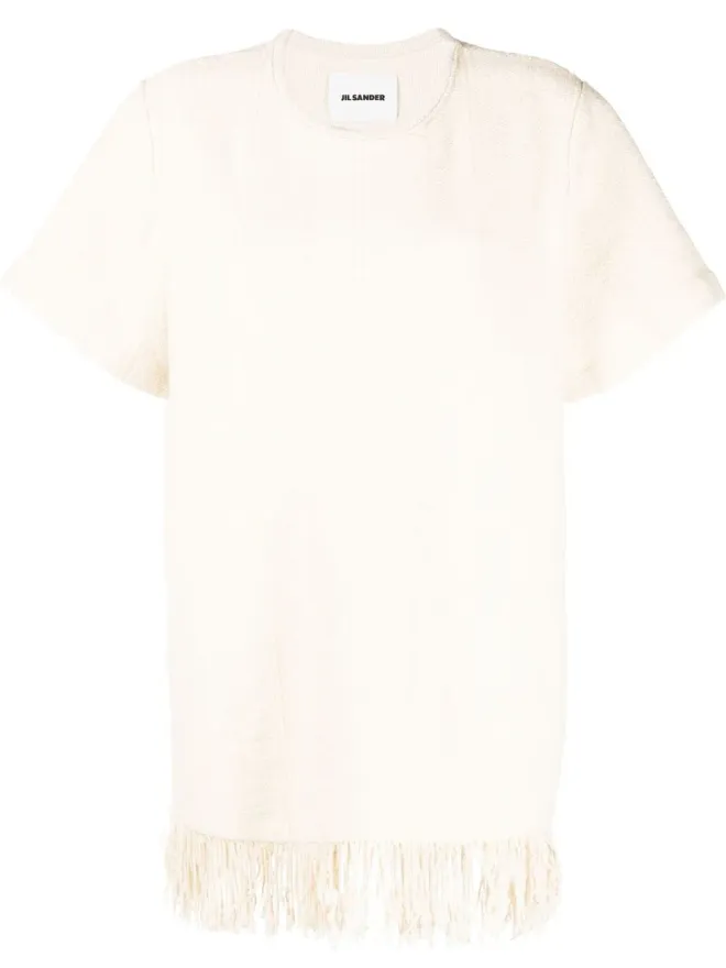 Jil Sander Jil Sander フリンジディテール ニットトップの商品画像