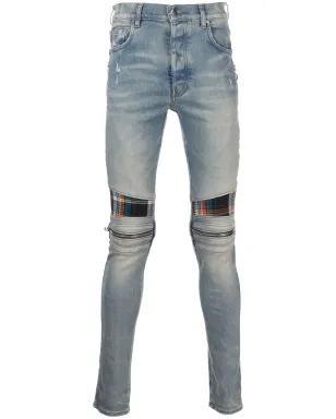 AMIRI ミッドライズ コントラストパネル スキニージーンズ - サムネイル1