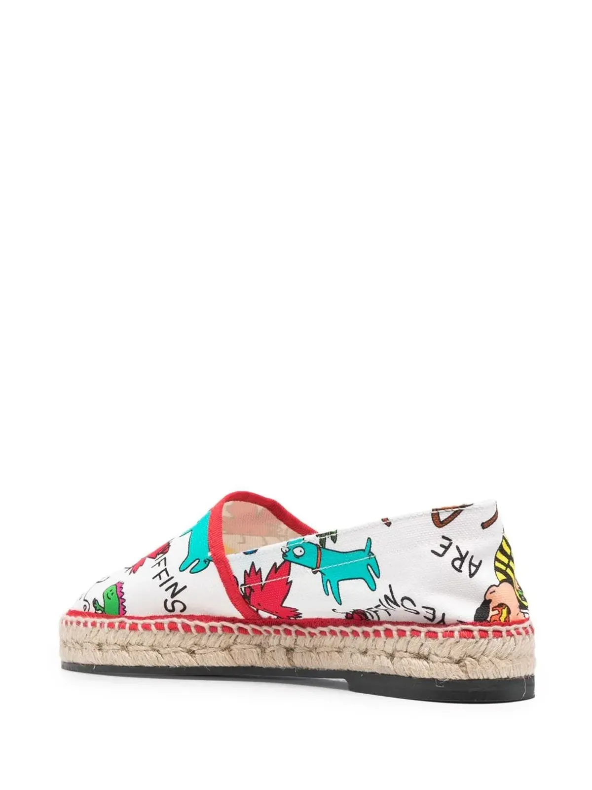 DSQUARED2 メープルリーフ ロゴプリント エスパドリーユ - 画像3