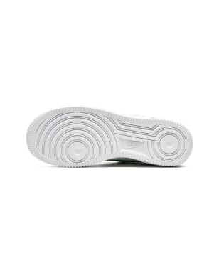 Nike Kids エアフォース1 ロー Lv8 ホワイト アクアマリン スニーカー - サムネイル4