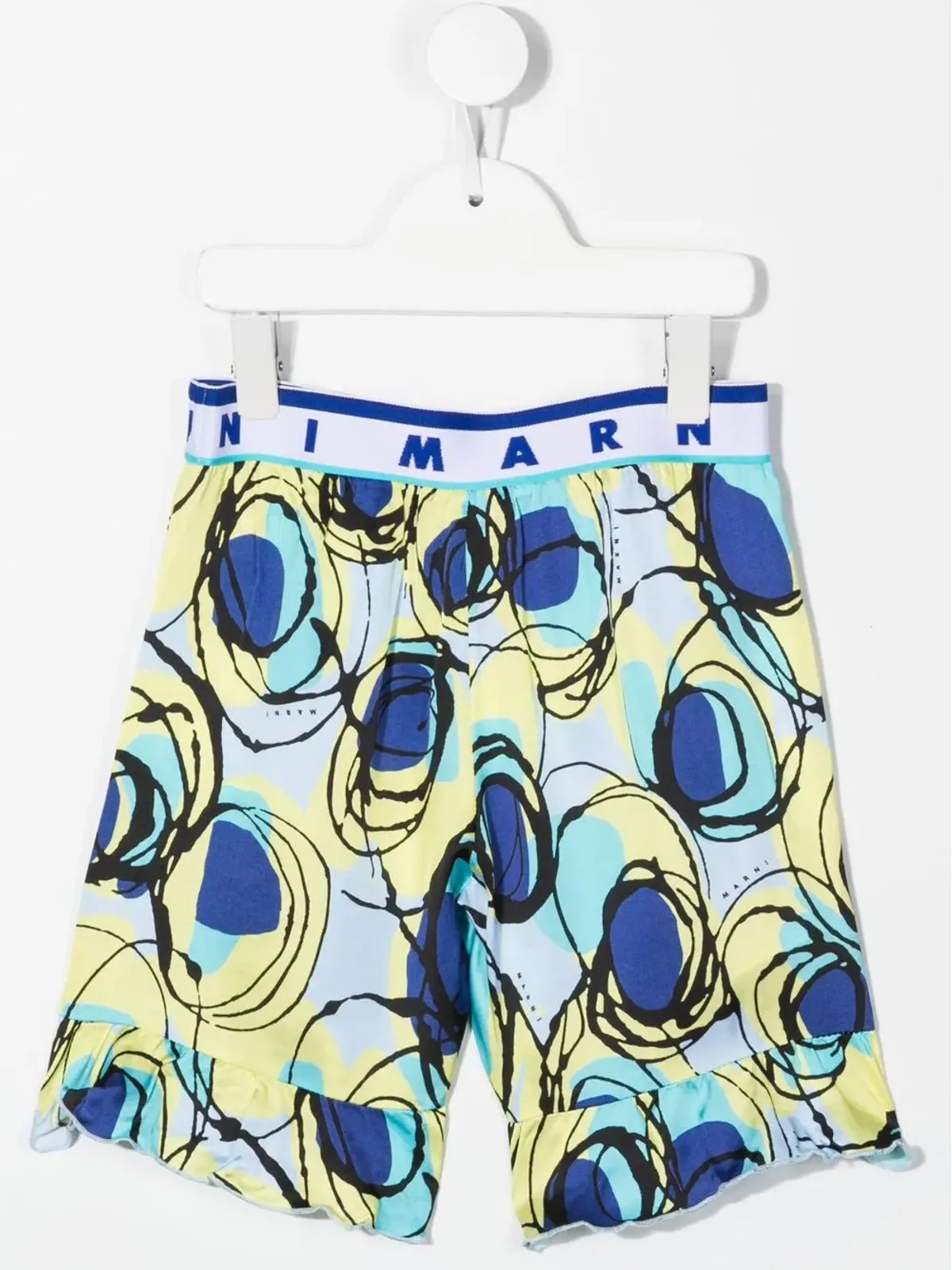 Marni Kids アブストラクトプリント トラックショーツ - 画像2