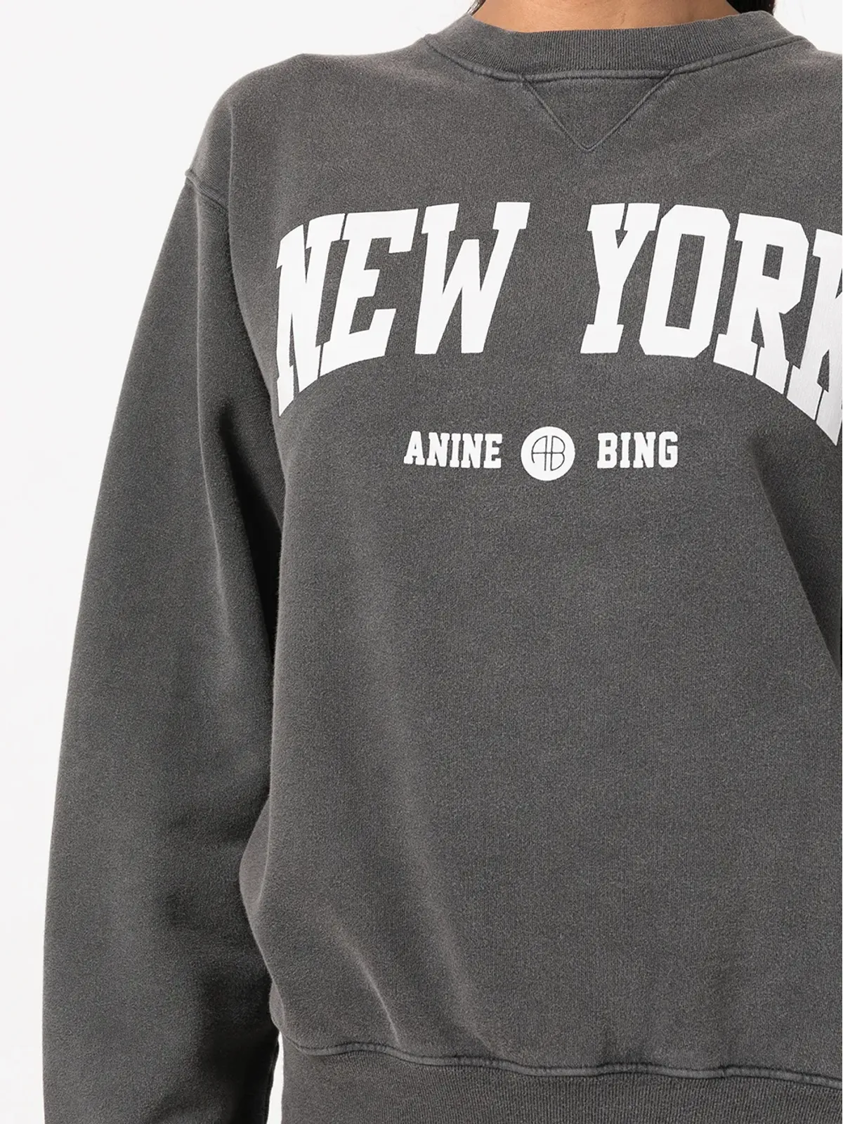 ANINE BING Ramona New York University sweatshirt - Grey - 画像5