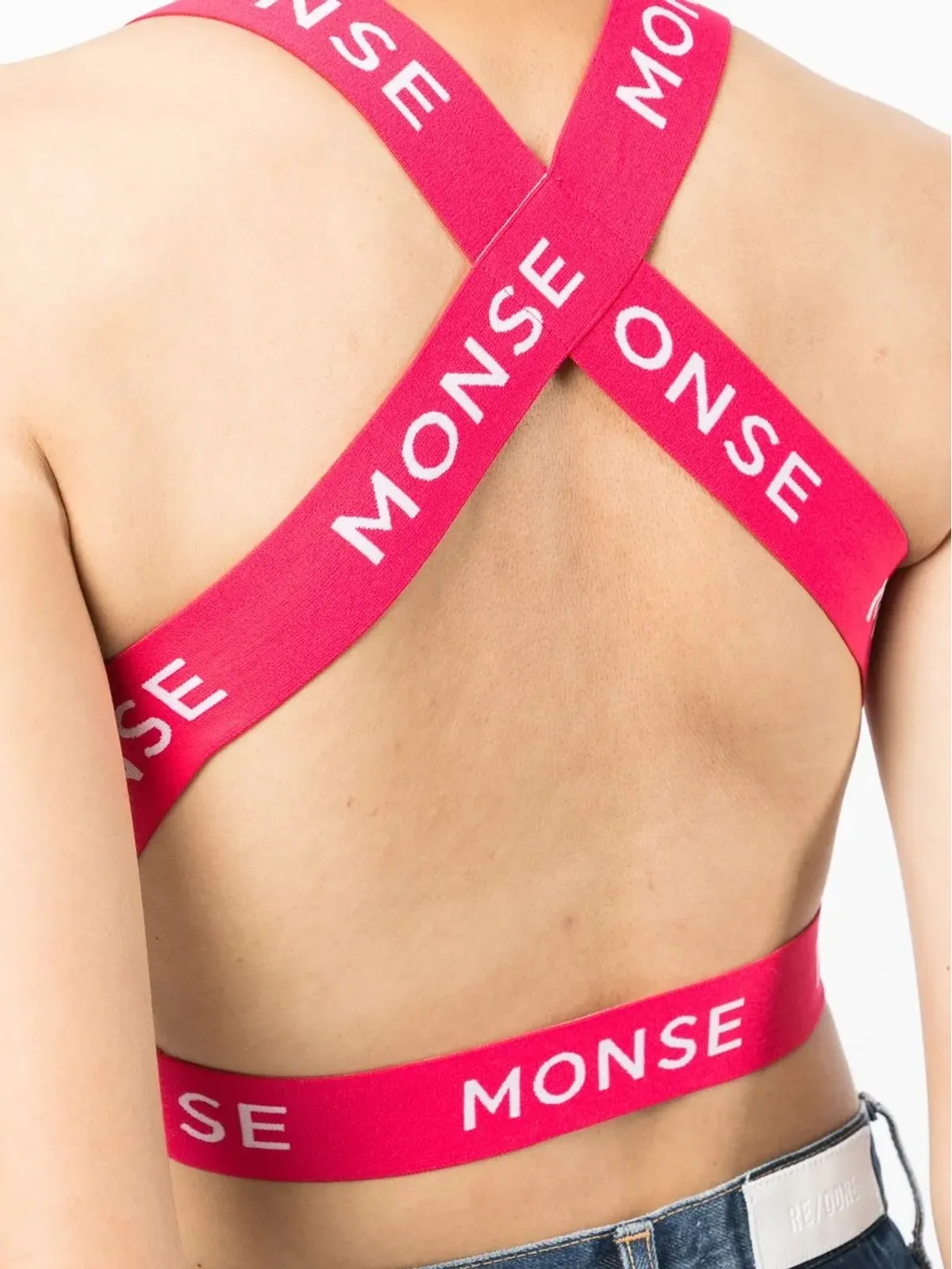 Monse ロゴプリント ヘルターネック スポーツトップ - 画像5