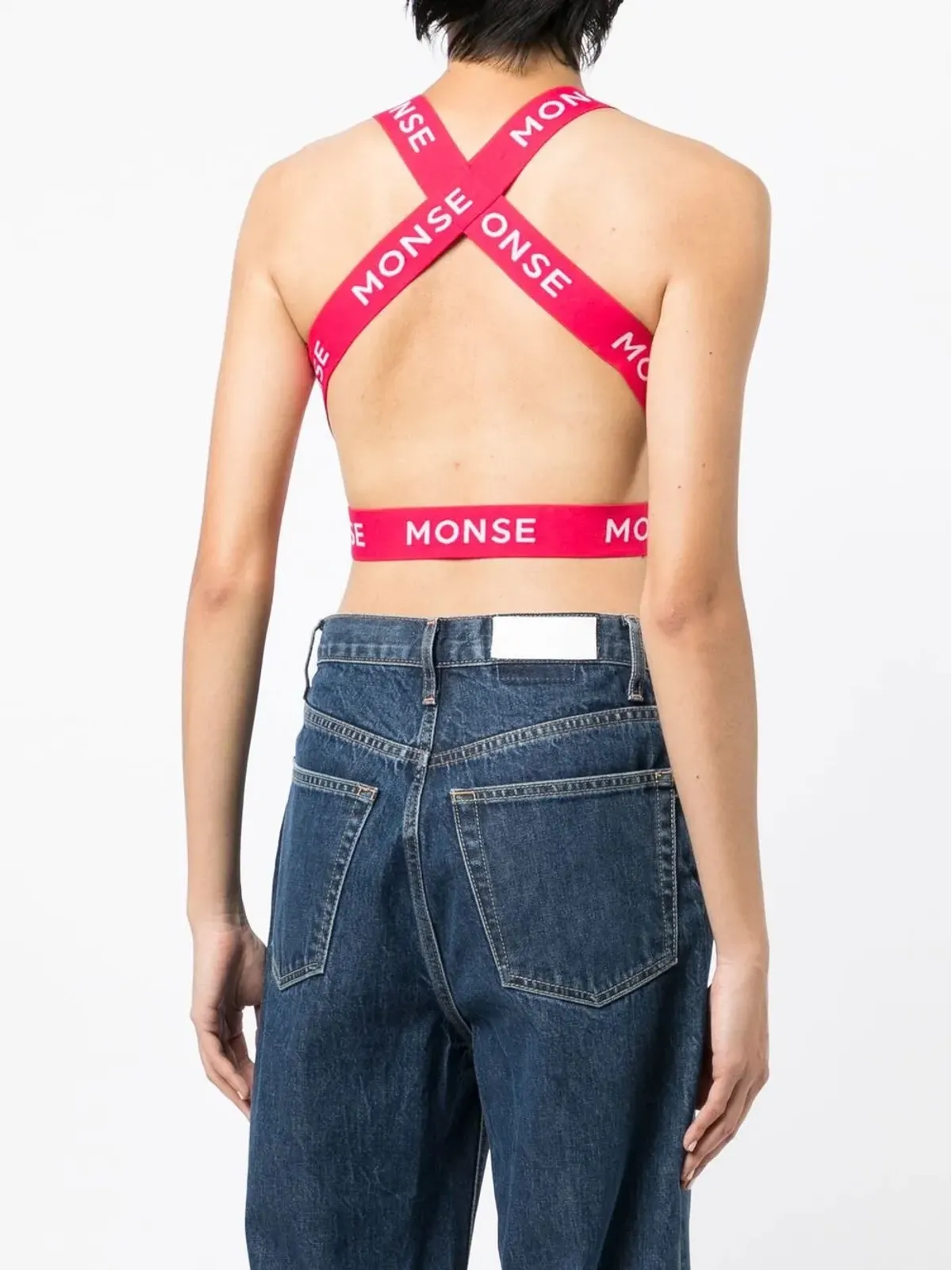 Monse ロゴプリント ヘルターネック スポーツトップ - 画像4