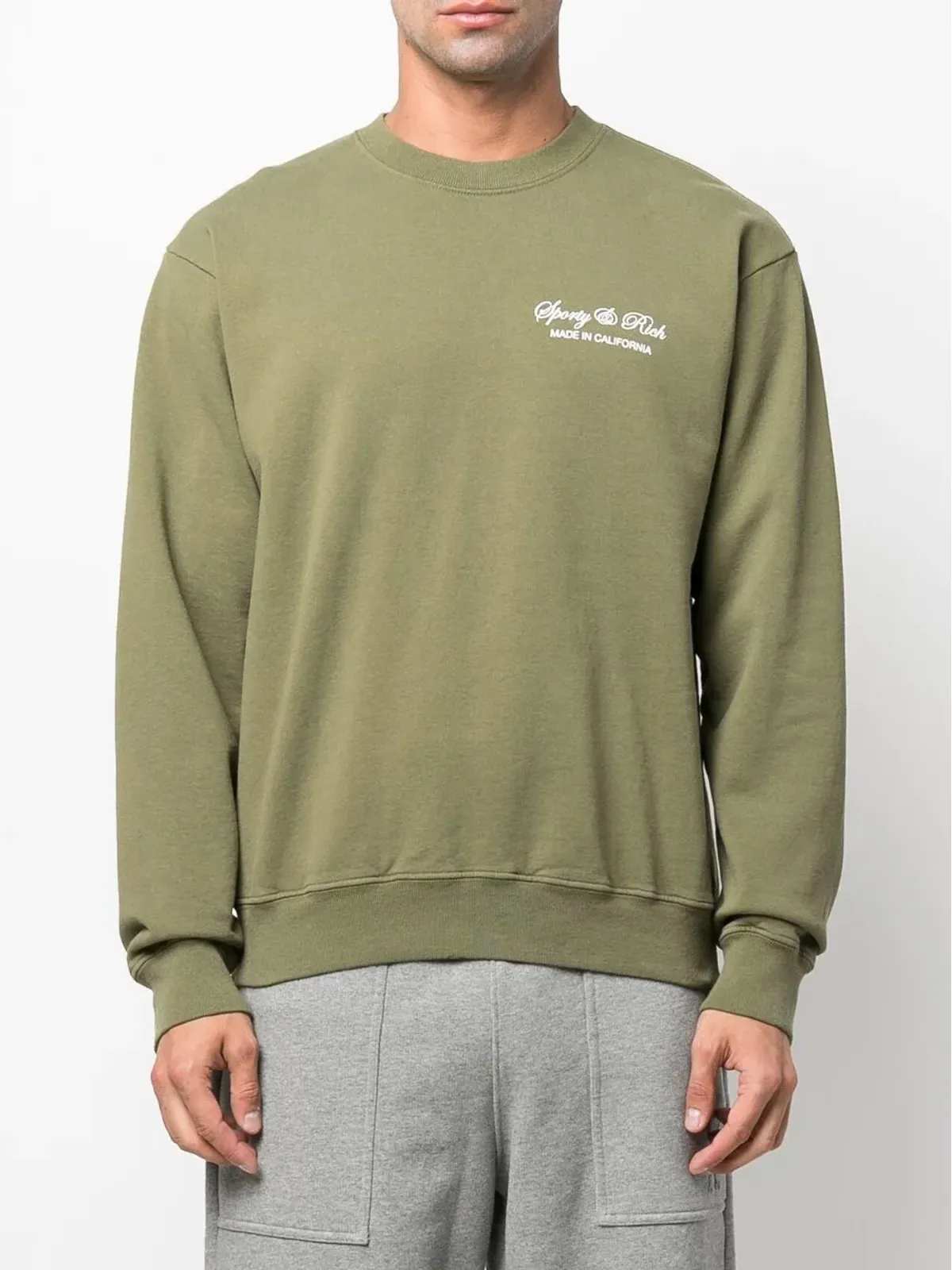 Sporty & Rich ロゴプリント コットン スウェット - 画像4
