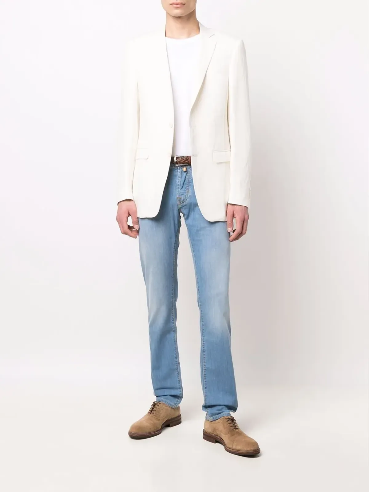 Canali シングルブレスト リネンシルクブレザー - 画像2