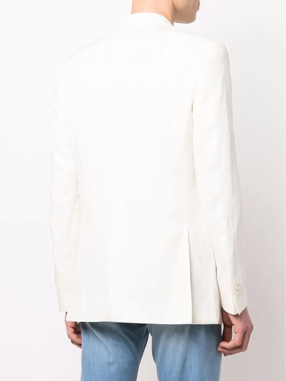 Canali シングルブレスト リネンシルクブレザー - 画像4