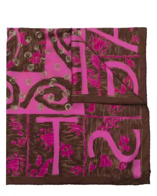 Christian Lacroix Pre-Owned 2000s アブストラクトプリント シルクスカーフ - サムネイル1