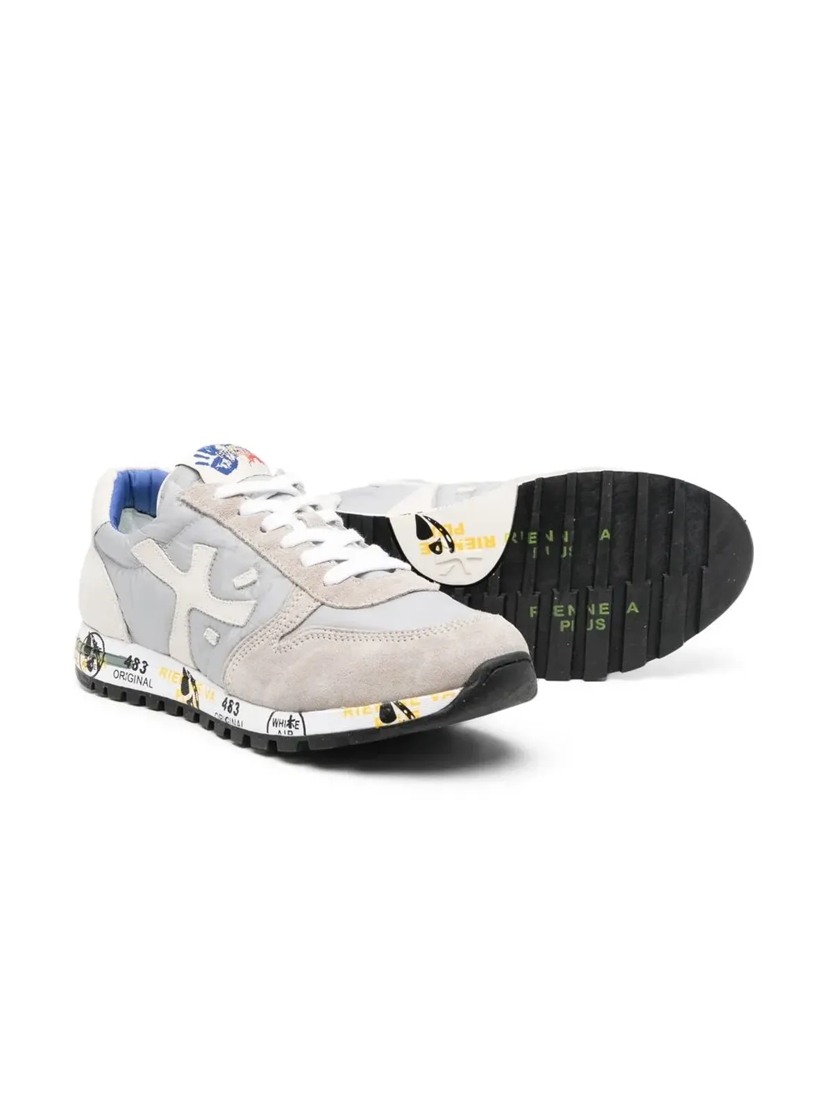 Premiata Kids TEEN ロゴパッチ ローカットスニーカー - グレー - 画像2