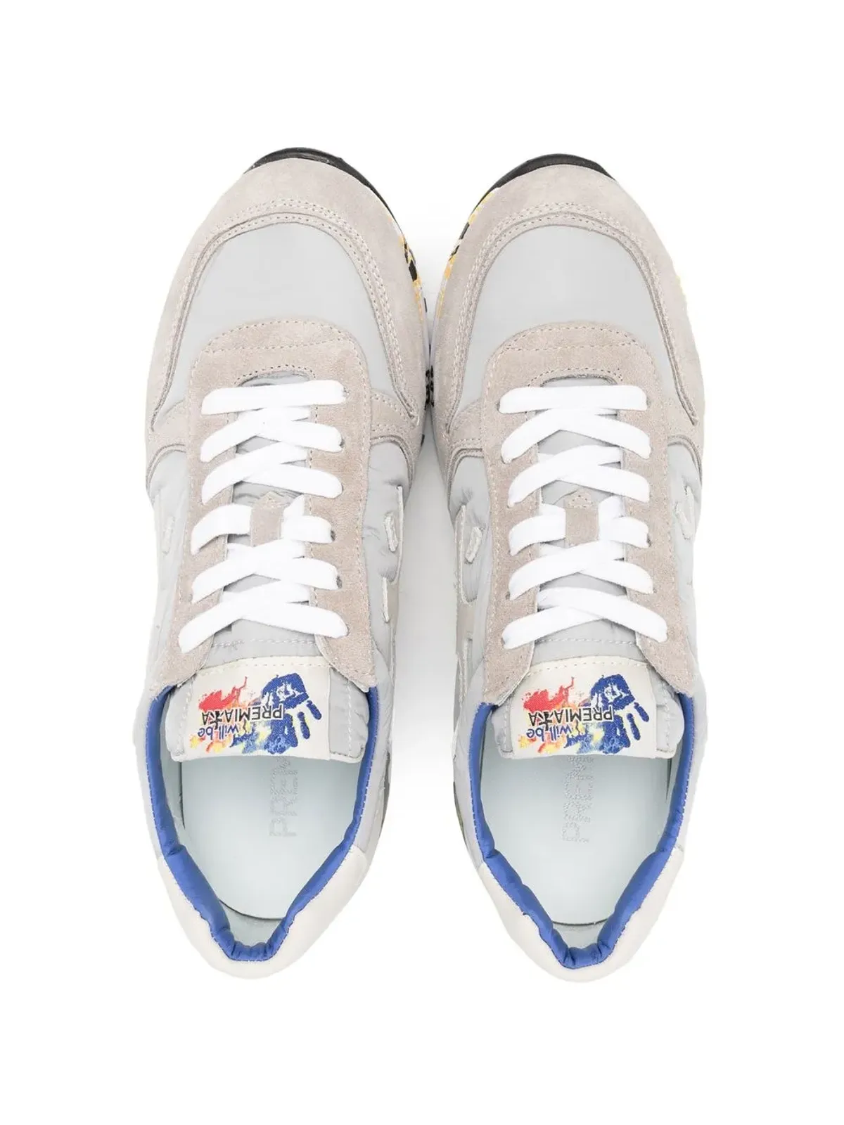 Premiata Kids TEEN ロゴパッチ ローカットスニーカー - グレー - 画像3