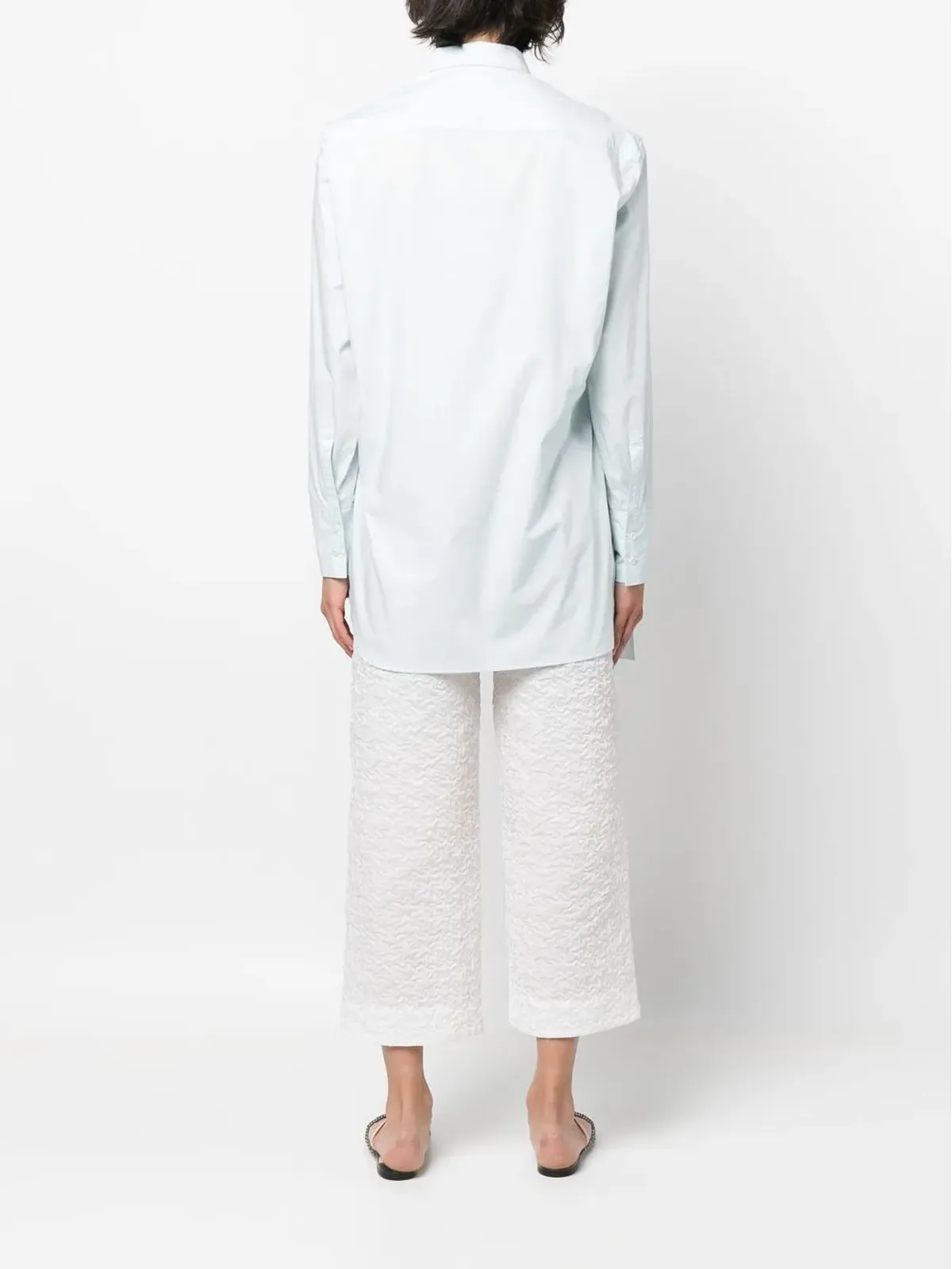 Cecilie Bahnsen フェネット フローラルパッチ シャツ - 画像4