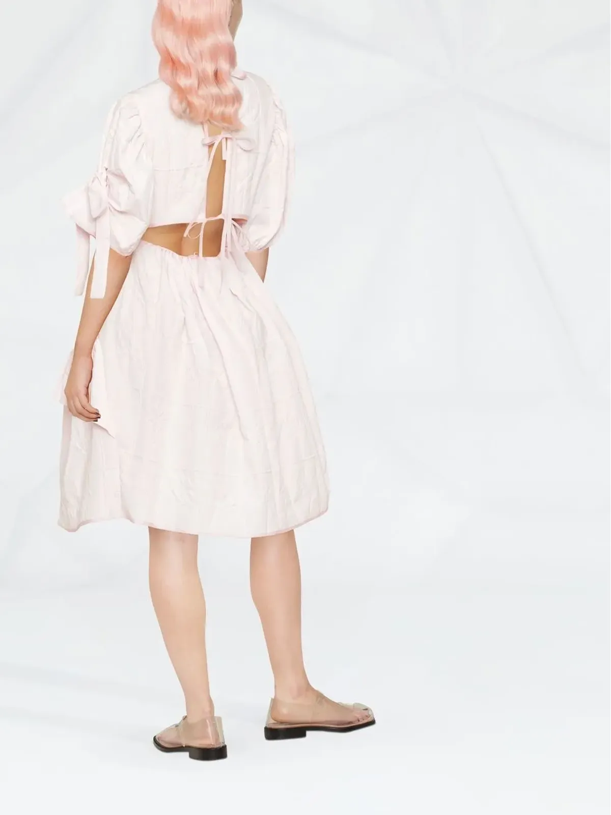 Cecilie Bahnsen Danita ラッフルトリム ミディ丈ドレス - 画像4