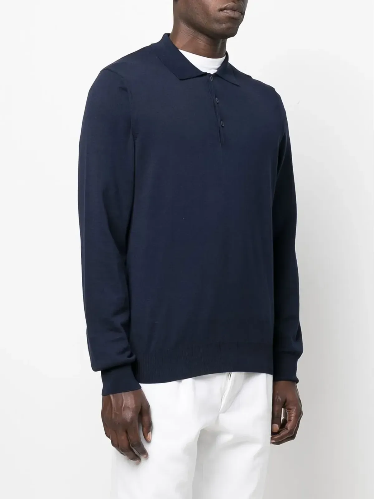 Canali ロングスリーブ ポロジャンパー - 画像3