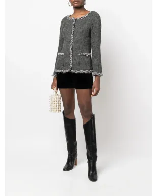 CHANEL Pre-Owned ブークレニットウールジャケット - サムネイル2