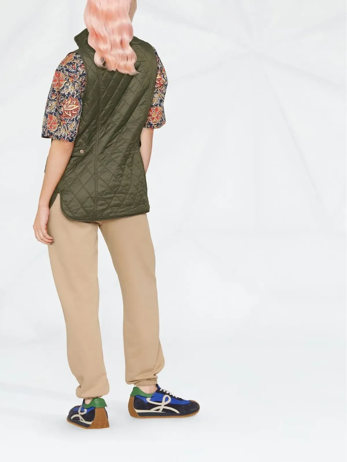 Barbour Otterburn キルティングジレ ボタン留め - 画像4