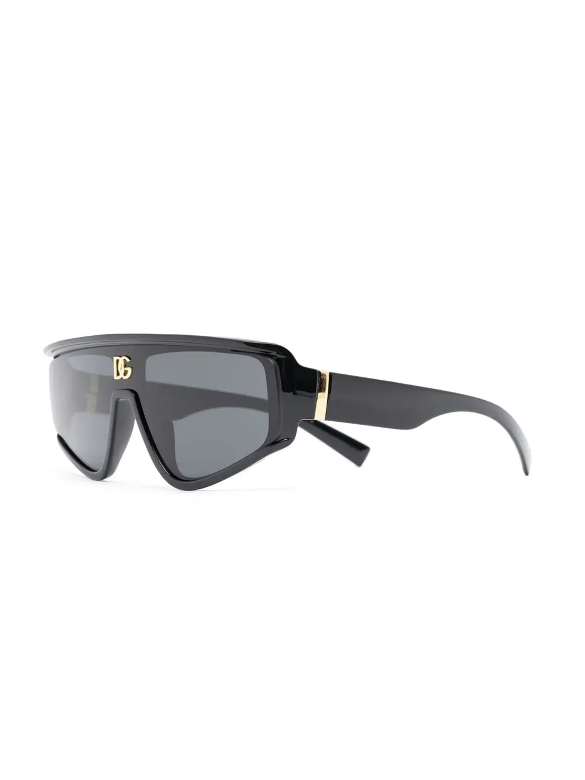 Dolce & Gabbana Eyewear スクエアフレーム ロゴプレート サングラス - ブラック - 画像2